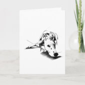 Dalmatian Greeting Card – Hand Drawn カード (正面)