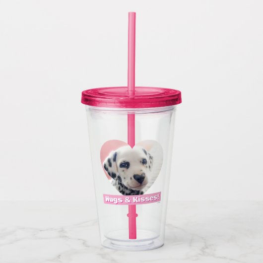 Dalmatian Heart Nose アクリルタンブラー (正面)