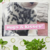 Dalmatian Heart Nose キッチンタオル (折り畳み)