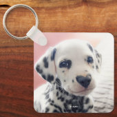 Dalmatian Heart Nose キーホルダー (正面)