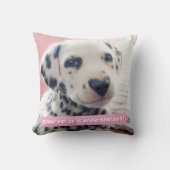 Dalmatian Heart Nose クッション (正面)