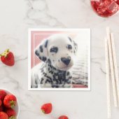 Dalmatian Heart Nose スタンダードカクテルナプキン (インサイチュ)