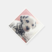 Dalmatian Heart Nose スタンダードカクテルナプキン (角)