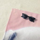 Dalmatian Heart Nose ビーチタオル (インサイチュ)