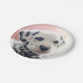 Dalmatian Heart Nose ペーパープレート (アングル)