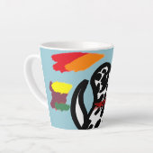 Dalmatian in autumn  カフェラテマグ (左アングル)