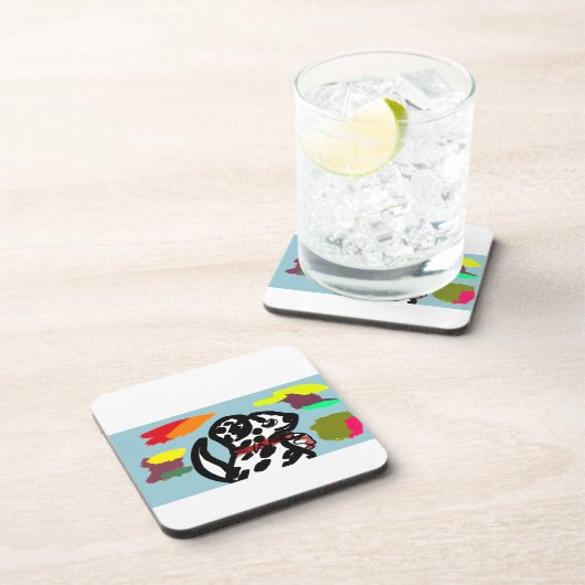 Dalmatian in autumn  コースター (右側)