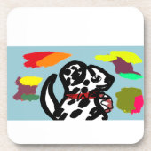 Dalmatian in autumn  コースター (正面)