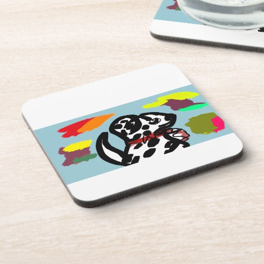 Dalmatian in autumn  コースター (左側)