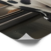 Dalmatian In Chefs Hat Poster, Pet Poster ポスター (角)