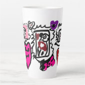 Dalmatian lovely  カフェラテマグ (正面)