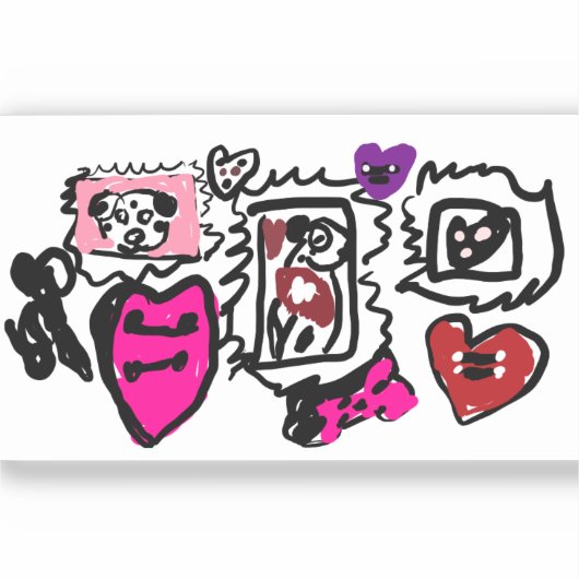 Dalmatian lovely シール (正面)