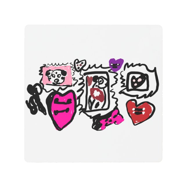 Dalmatian lovely  メタルプリント (正面)