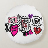 Dalmatian lovely  ラウンドクッション (裏面)