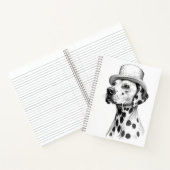 Dalmatian Marble Statue Vintage Style Notebook ノートブック (内部)