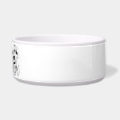 Dalmatian Minimalist Line Art personalized bowl ボウル (右)