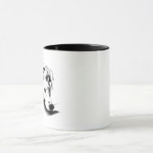 Dalmatian Mug – Hand Drawn Spotted Dog Coffee Mug マグカップ (中央)