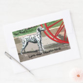 Dalmatian Patrol Stickerの下のランチ 長方形シール (封筒)