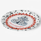 Dalmatian Print Birthday | Black and White party ペーパープレート (アングル)