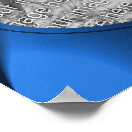 Dalmatian Puppyバラフレーム自分の写真を作成 ポスター (角)