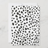 Dalmatian Spots Invitation for Birthday Party Dog  招待状 (裏面)