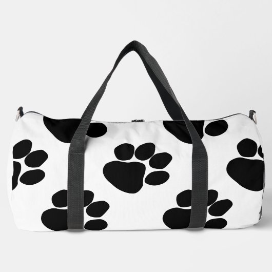 Dalmatian Style Dog Paws  Athletic Travel     ダッフルバッグ (正面)