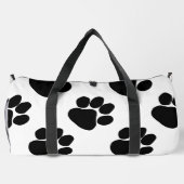 Dalmatian Style Dog Paws  Athletic Travel     ダッフルバッグ (裏面)