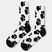 Dalmatian Style Dog Paws Fun Birthday Gift  ソックス (左)