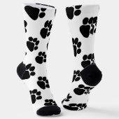 Dalmatian Style Dog Paws Fun Birthday Gift  ソックス (傾斜あり)