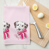 Dalmatian trio キッチンタオル (四つ折り)