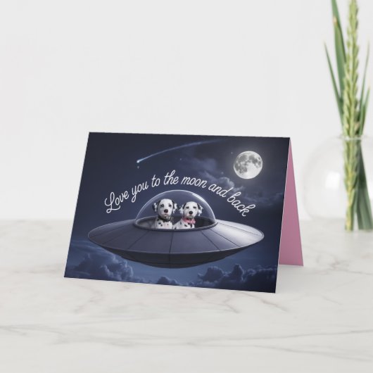 Dalmatian Valentine Card シーズンカード (正面)