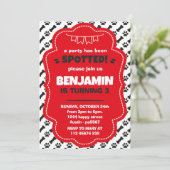 Dalmatians Invitation for Birthday Party Puppy Dog 招待状 (スタンド正面)