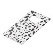 Dalmatineのドット・パターン クレジットカード栓抜き (正面アングル)