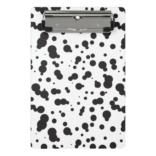 Dalmatineのドット・パターン ミニクリップボード (正面)