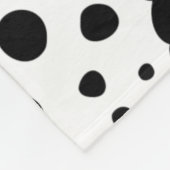 Dalmatiner Flecken フリースブランケット (角)