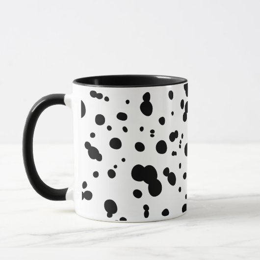 Dalmatiner Flecken Druck マグカップ (左)