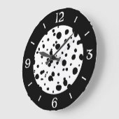Dalmatiner Flecken Druck ラージ壁時計 (傾斜)