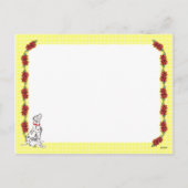 Dalmationのクリスマスのサンタの低下 シーズンポストカード (裏面)