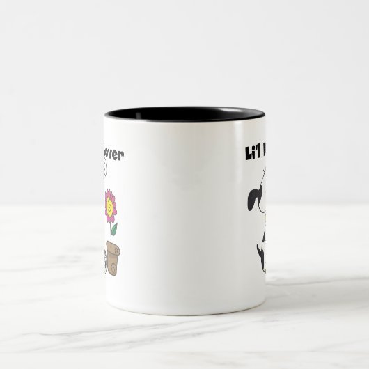 Dalmation犬の恋人のTシャツおよびギフト ツートーンマグカップ (中央)