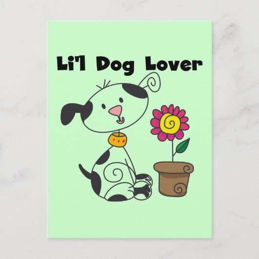 Dalmation犬の恋人のTシャツおよびギフト ポストカード (正面)