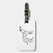 Dalmation犬 ラゲッジタグ (正面縦)