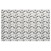Dalmation Dog Black and White Spot Pattern ファブリック (ファットクウォーター)