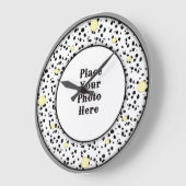 Dalmation Your Photo Wall Clock ラージ壁時計 (傾斜)