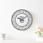 Dalmation Your Photo Wall Clock ラージ壁時計 (ホーム)