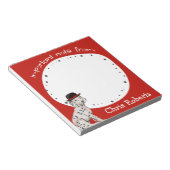 Dalmationr Black Hat Dogリスト ノートパッド (アングル)