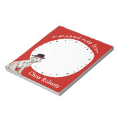 Dalmationr Black Hat Dogリスト ノートパッド (回転)