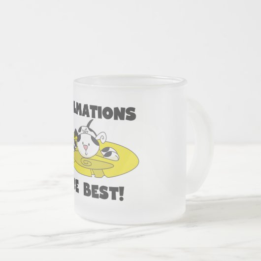 Dalmationsは最も最高のなTシャツおよびギフトです フロストグラスマグカップ (正面右)