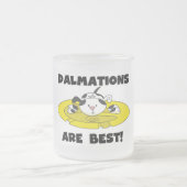 Dalmationsは最も最高のなTシャツおよびギフトです フロストグラスマグカップ (中央)
