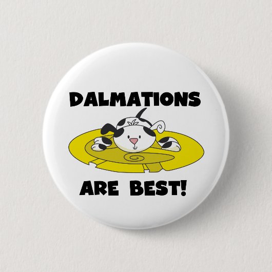 Dalmationsは最も最高のなTシャツおよびギフトです 缶バッジ (正面)