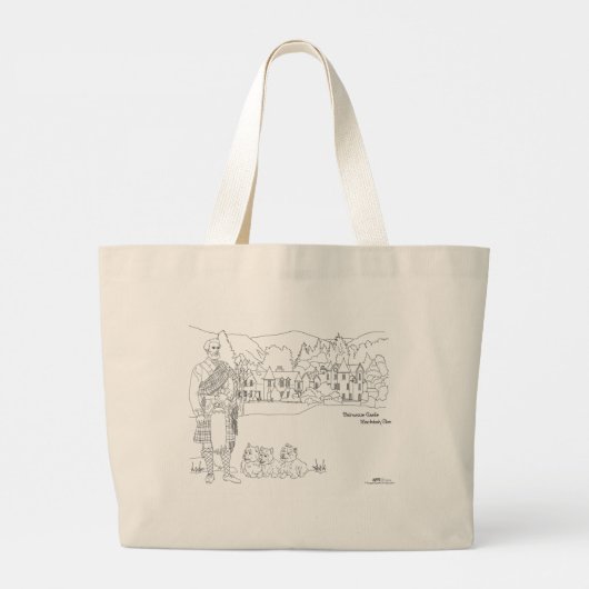 Dalmunzie Castle, Highlander, Westies トートバッグ (裏面)
